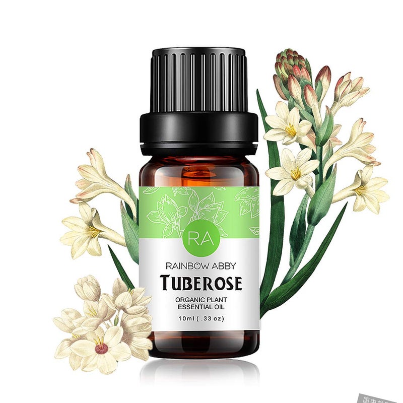 Rainbow Abby Tuberose Essential Oil 100% Pure Oganic Plant Natrual Flower Essential Oil for Diffuser Message Skin Care - 10ML - Image 1